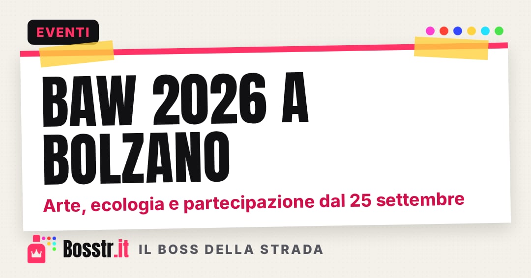 BAW 2026 a Bolzano: arte, ecologia e partecipazione dal 25 settembre