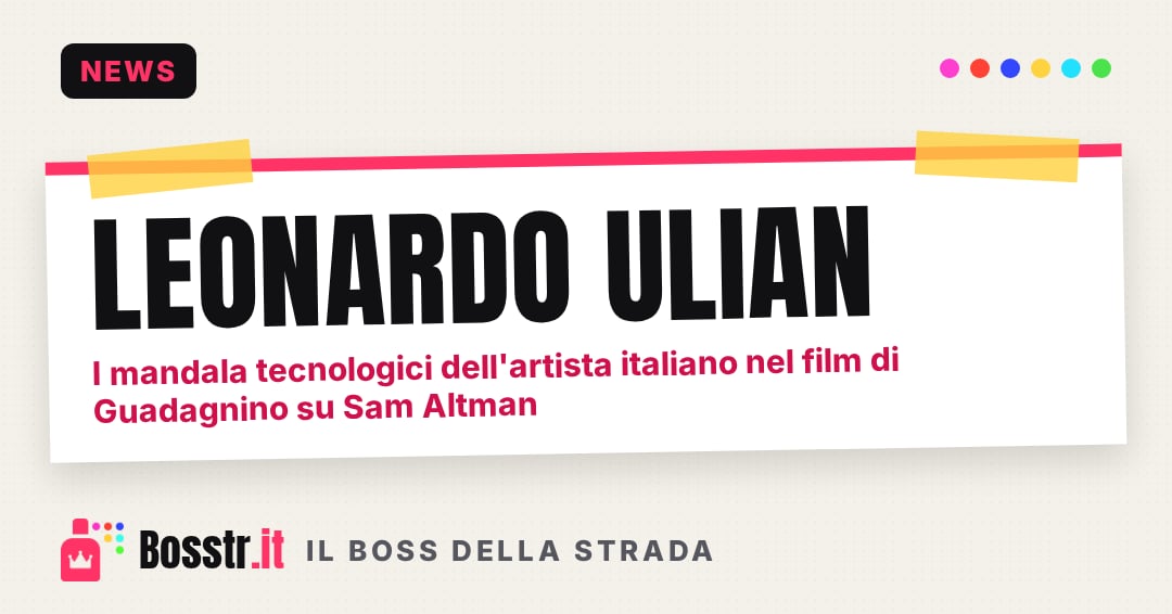 Leonardo Ulian: i mandala tecnologici dell'artista italiano nel film di Guadagnino su Sam Altman