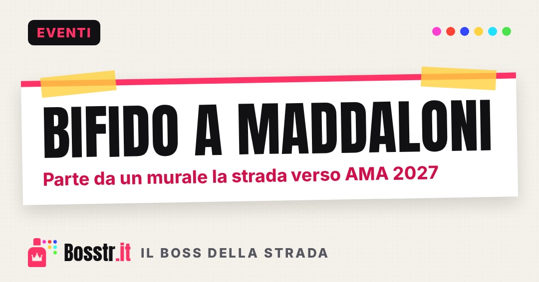 Bifido a Maddaloni: parte da un murale la strada verso AMA 2027